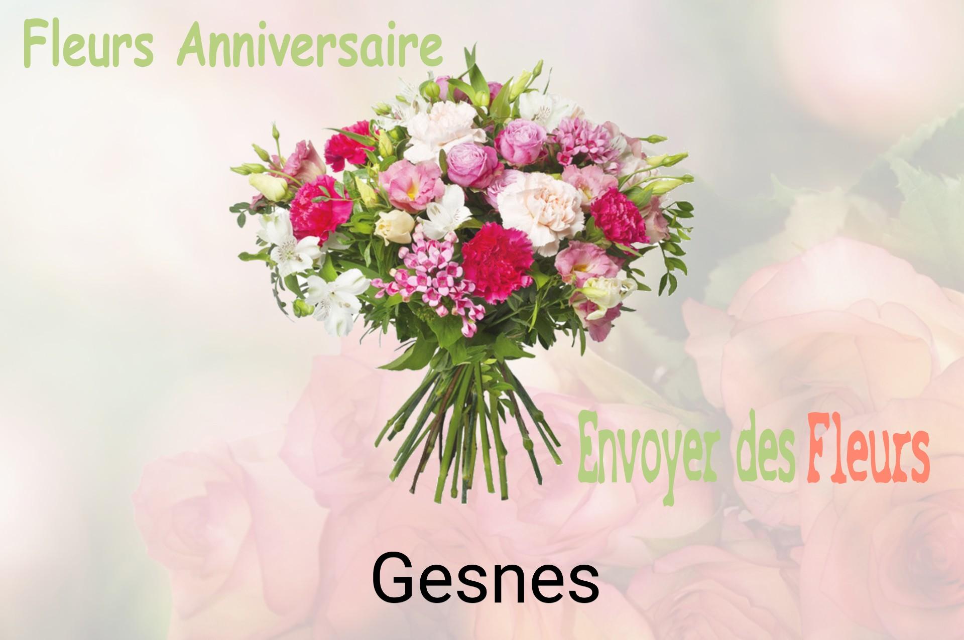 Bouquet de fleurs d’anniversaire livré à Gesnes